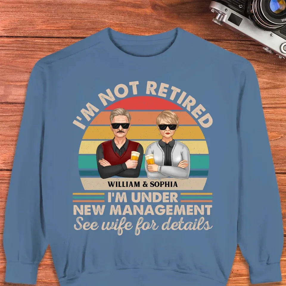 A Retirement Journey With A New Boss In Charge At Home - Personalized Gifts For Couples - Unisex Sweater