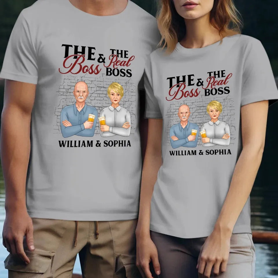 A Hilarious Take On Home : Who Really Rules The Roots? - Personalized Gifts For Couples - Unisex T-Shirt