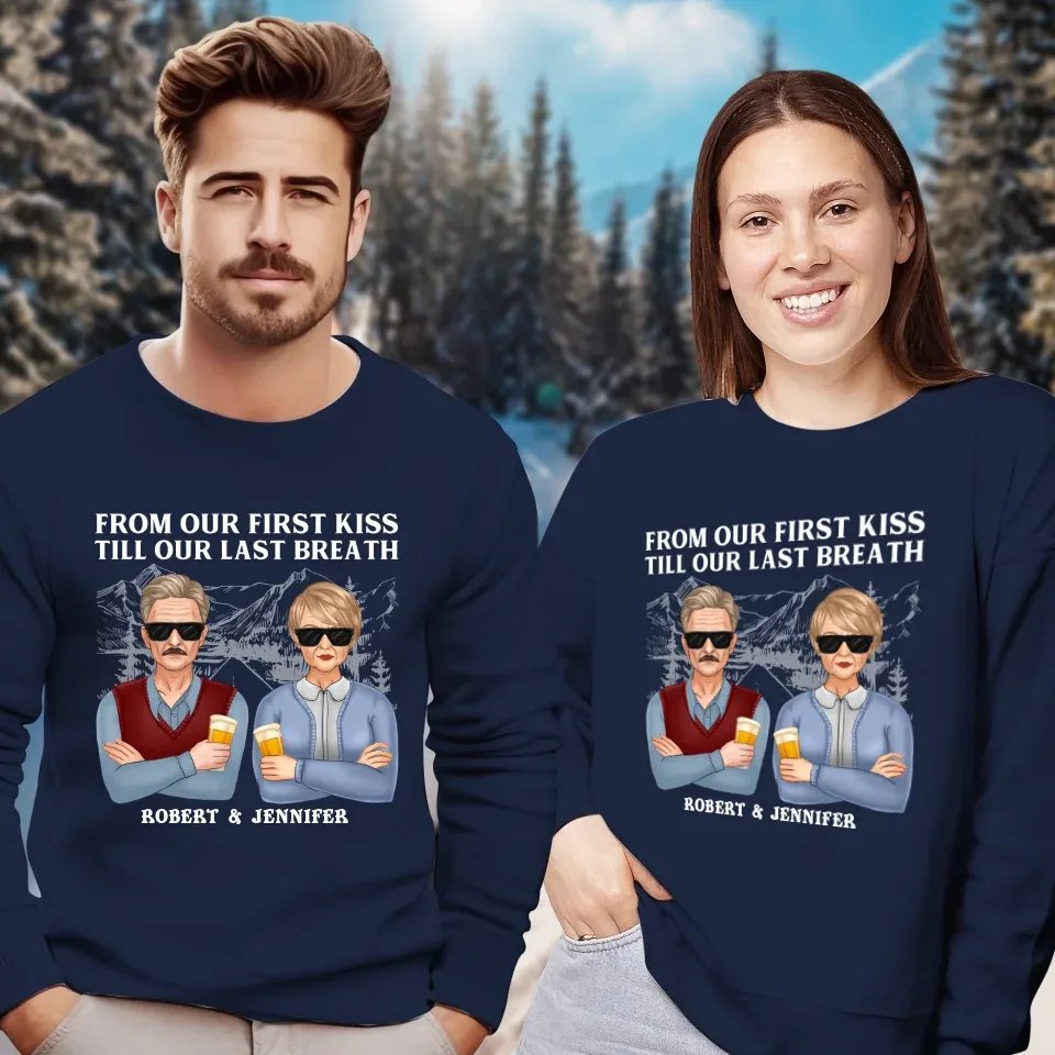 A Timeless Love From Beginning To End: Cherish Every Moment - Personalized Gifts For Couples - Unisex Sweater