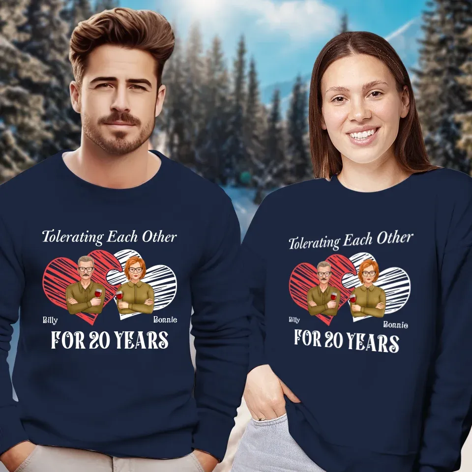 Tales Of Coexistings And Embracing Quirks: Love Conquers All - Personalized Gifts For Couples - Unisex Sweater