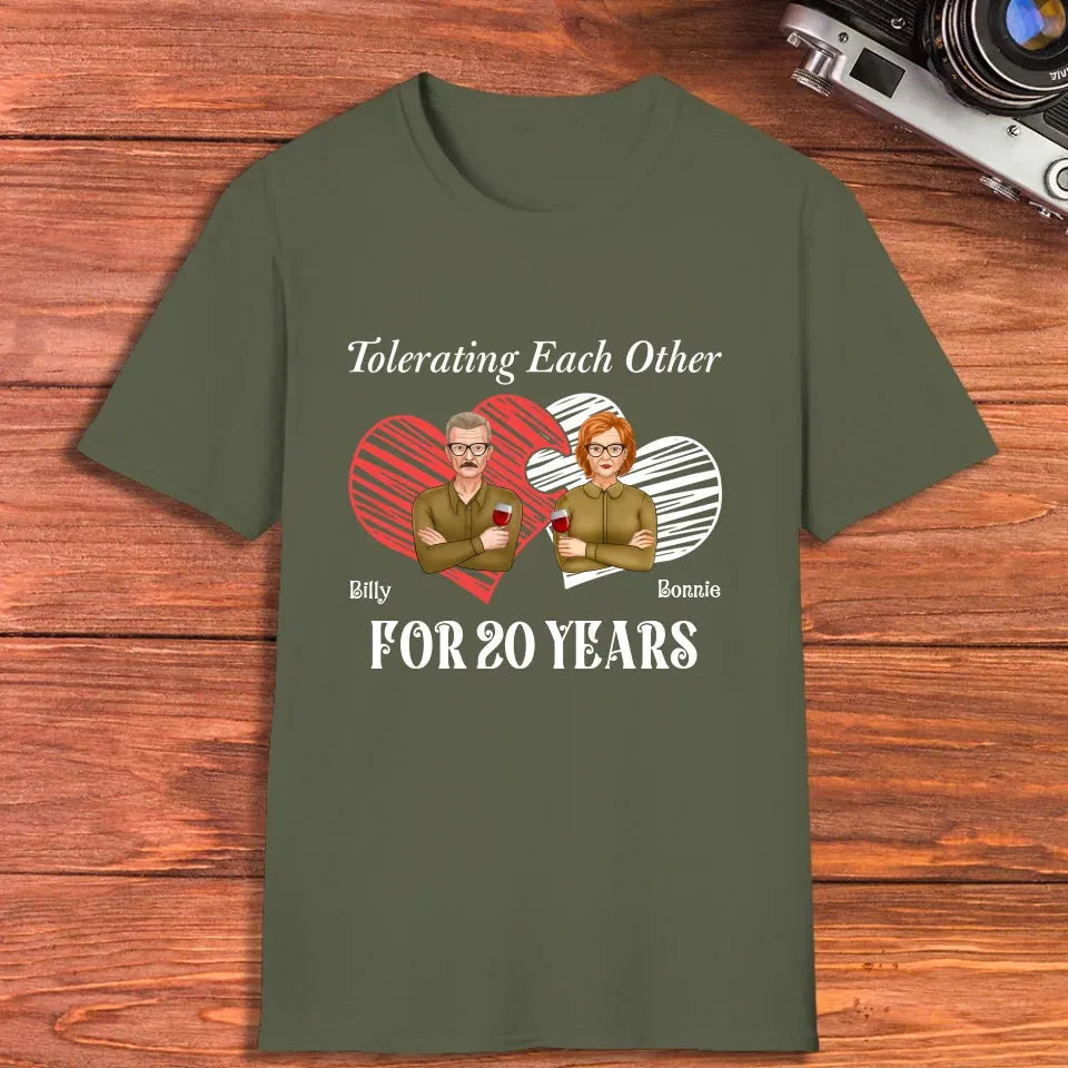 Tales Of Coexistings And Embracing Quirks: Love Conquers All - Personalized Gifts For Couples - Unisex T-Shirt