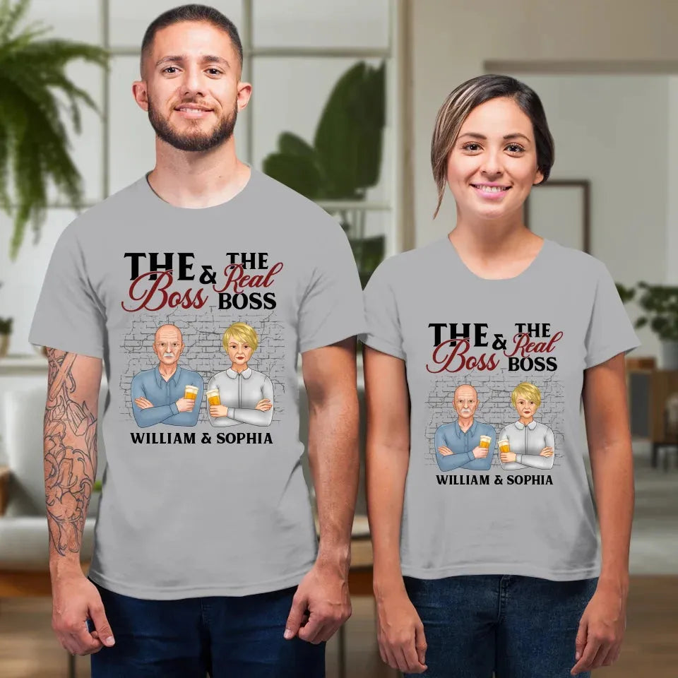 A Hilarious Take On Home : Who Really Rules The Roots? - Personalized Gifts For Couples - Unisex T-Shirt