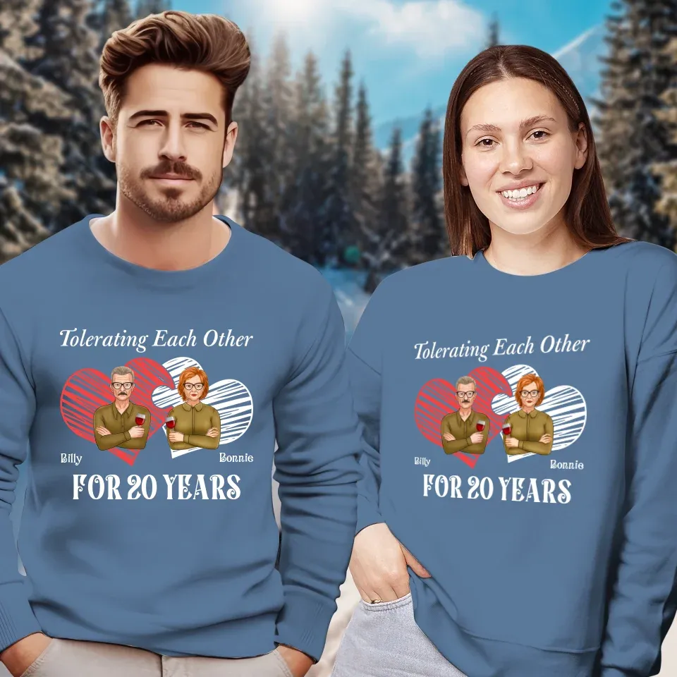 Tales Of Coexistings And Embracing Quirks: Love Conquers All - Personalized Gifts For Couples - Unisex Sweater