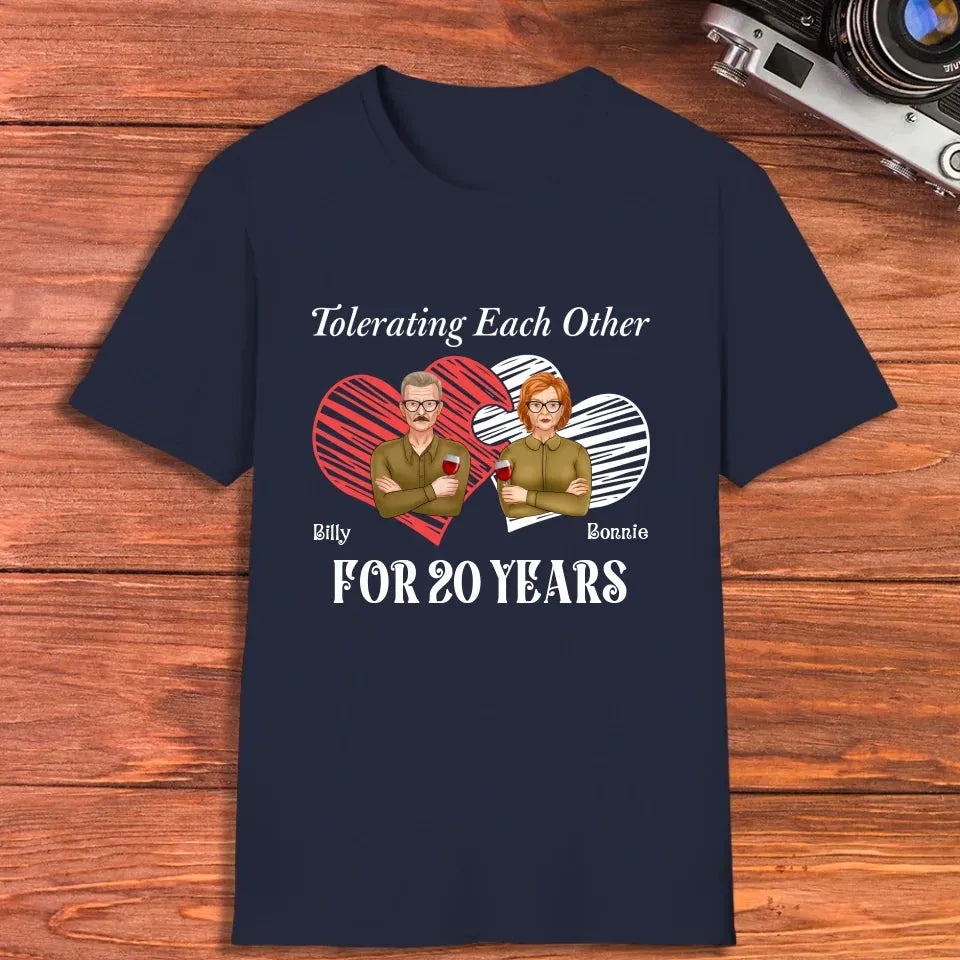 Tales Of Coexistings And Embracing Quirks: Love Conquers All - Personalized Gifts For Couples - Unisex T-Shirt