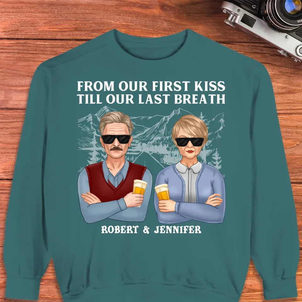 A Timeless Love From Beginning To End: Cherish Every Moment - Personalized Gifts For Couples - Unisex Sweater