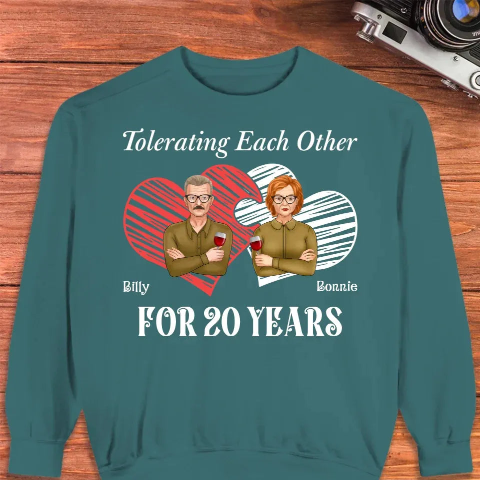 Tales Of Coexistings And Embracing Quirks: Love Conquers All - Personalized Gifts For Couples - Unisex Sweater