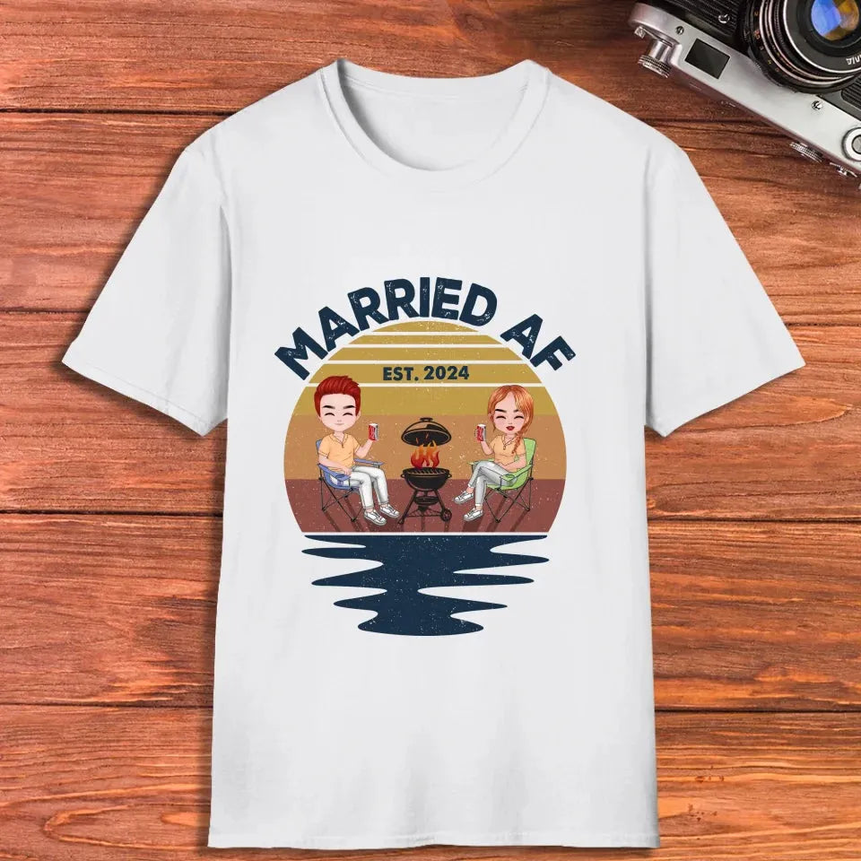 Married AF Represents A Strong And Unapologetic Commitment - Personalized Gifts For Couples - Unisex T-Shirt