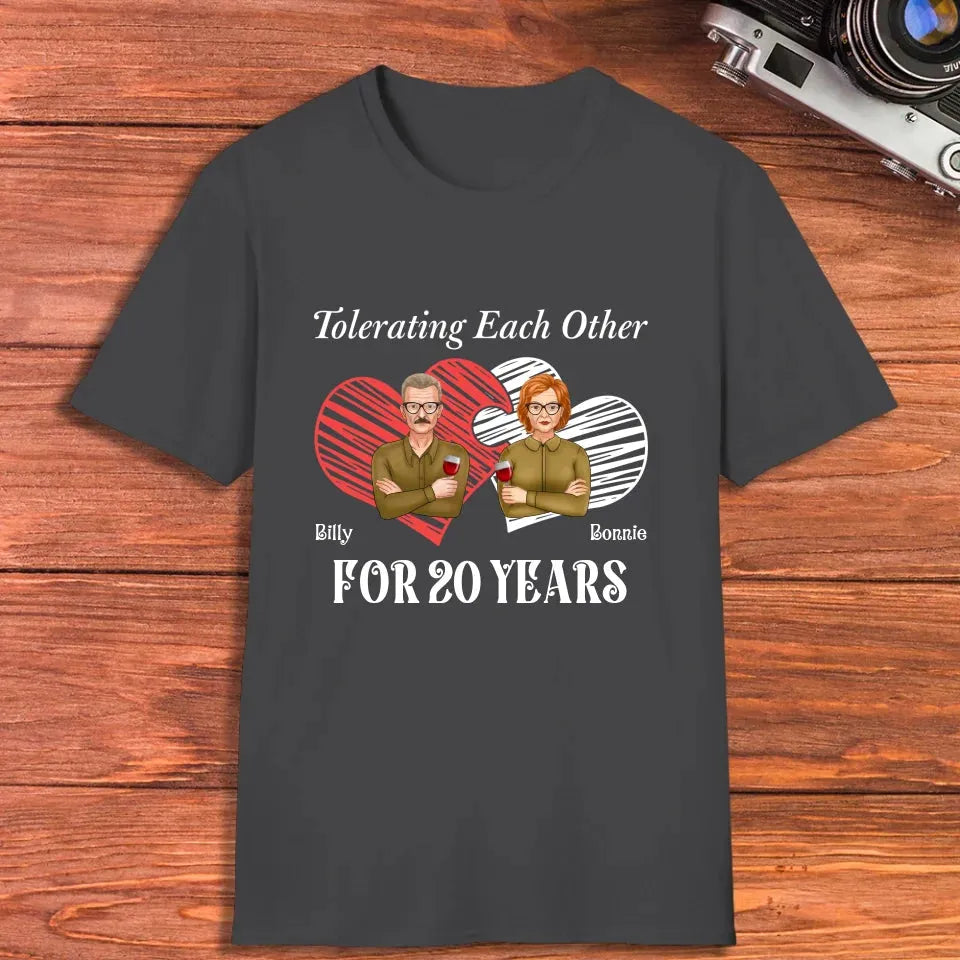 Tales Of Coexistings And Embracing Quirks: Love Conquers All - Personalized Gifts For Couples - Unisex T-Shirt