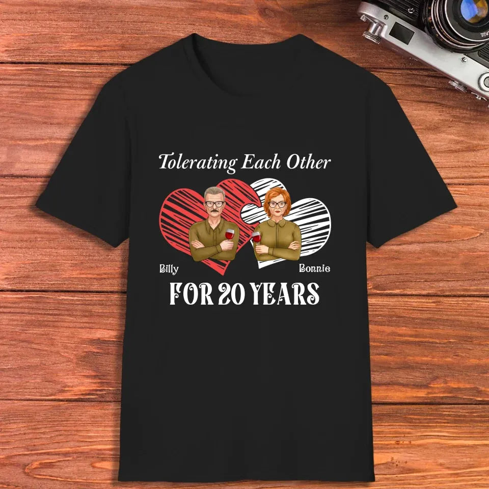 Tales Of Coexistings And Embracing Quirks: Love Conquers All - Personalized Gifts For Couples - Unisex T-Shirt