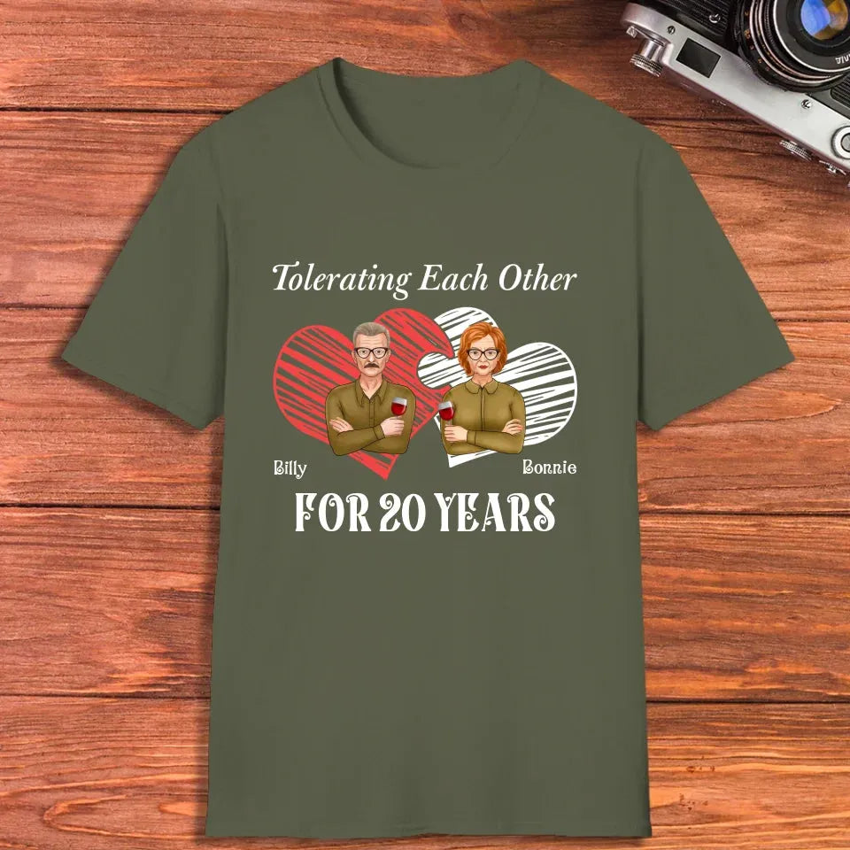 Tales Of Coexistings And Embracing Quirks: Love Conquers All - Personalized Gifts For Couples - Unisex T-Shirt