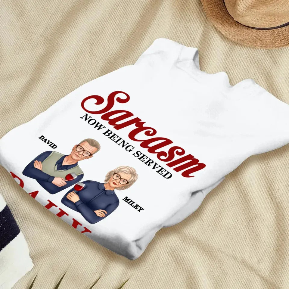 Daily Dose OF Wit & Humor, Hold The Sugar Enjoy Responsibly - Personalized Gifts For Couples - Unisex Sweater