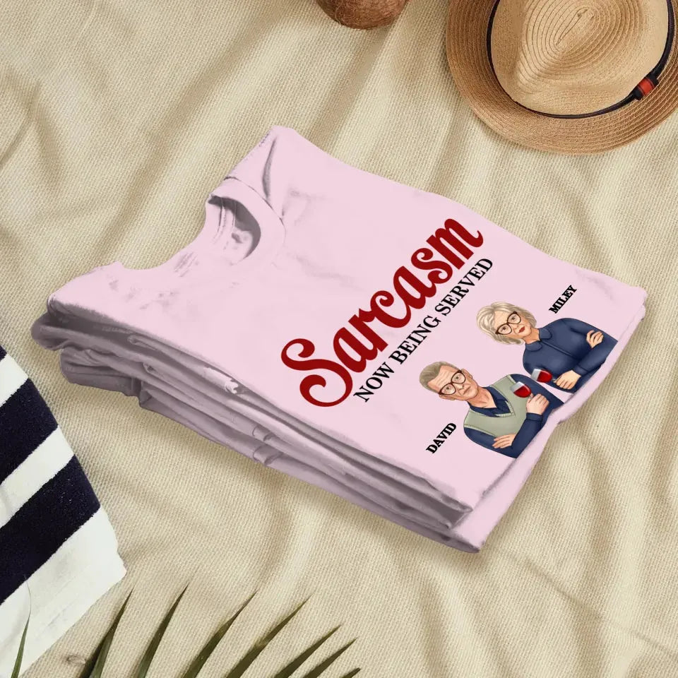 Daily Dose OF Wit & Humor, Hold The Sugar Enjoy Responsibly - Personalized Gifts For Couples - Unisex T-Shirt