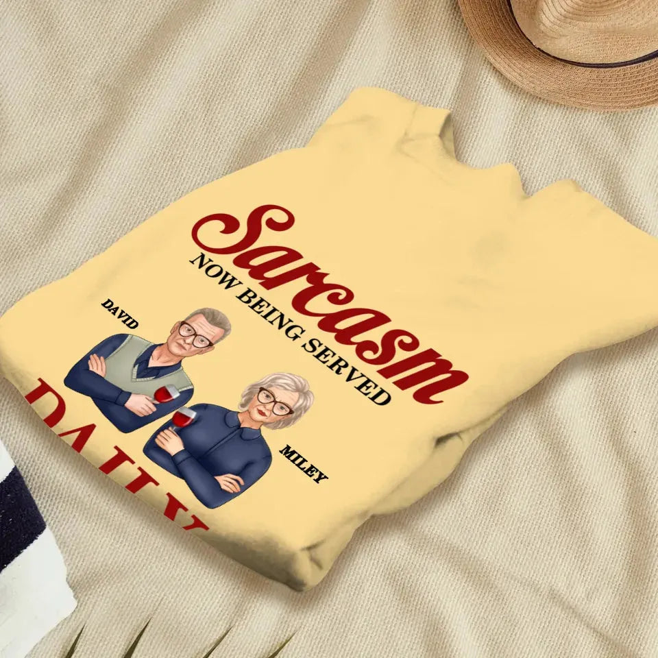 Daily Dose OF Wit & Humor, Hold The Sugar Enjoy Responsibly - Personalized Gifts For Couples - Unisex Sweater