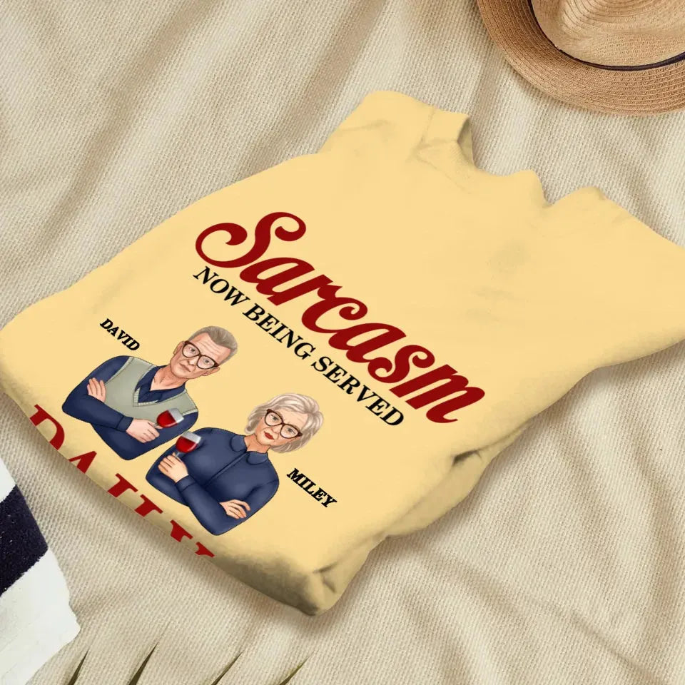 Daily Dose OF Wit & Humor, Hold The Sugar Enjoy Responsibly - Personalized Gifts For Couples - Unisex Sweater