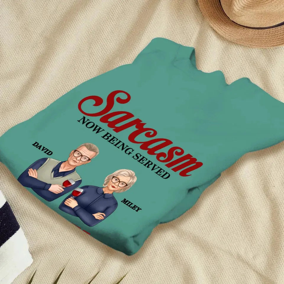 Daily Dose OF Wit & Humor, Hold The Sugar Enjoy Responsibly - Personalized Gifts For Couples - Unisex Sweater