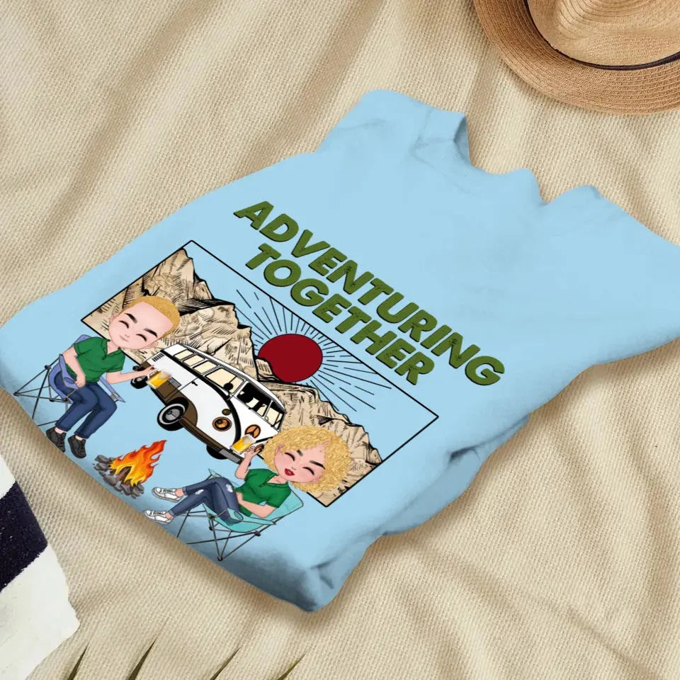 Adventuring Together - Personalized Gifts For Couples - Unisex Sweater