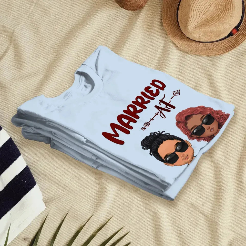 Married AF Couple - Personalized Gifts For Couples - Unisex T-Shirt