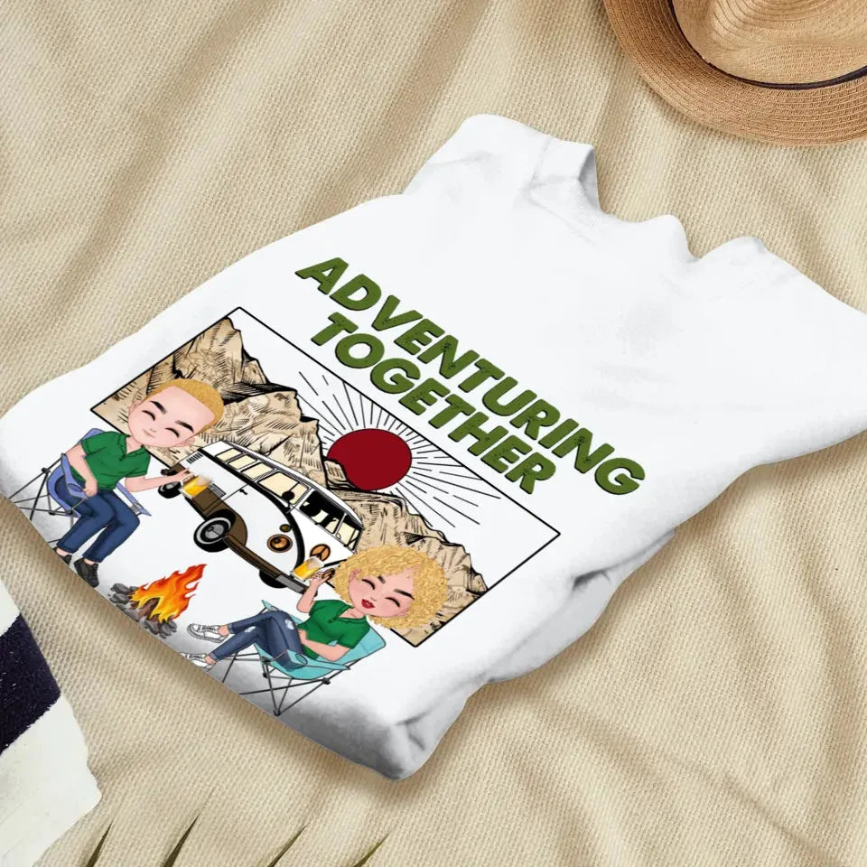 Adventuring Together - Personalized Gifts For Couples - Unisex Sweater