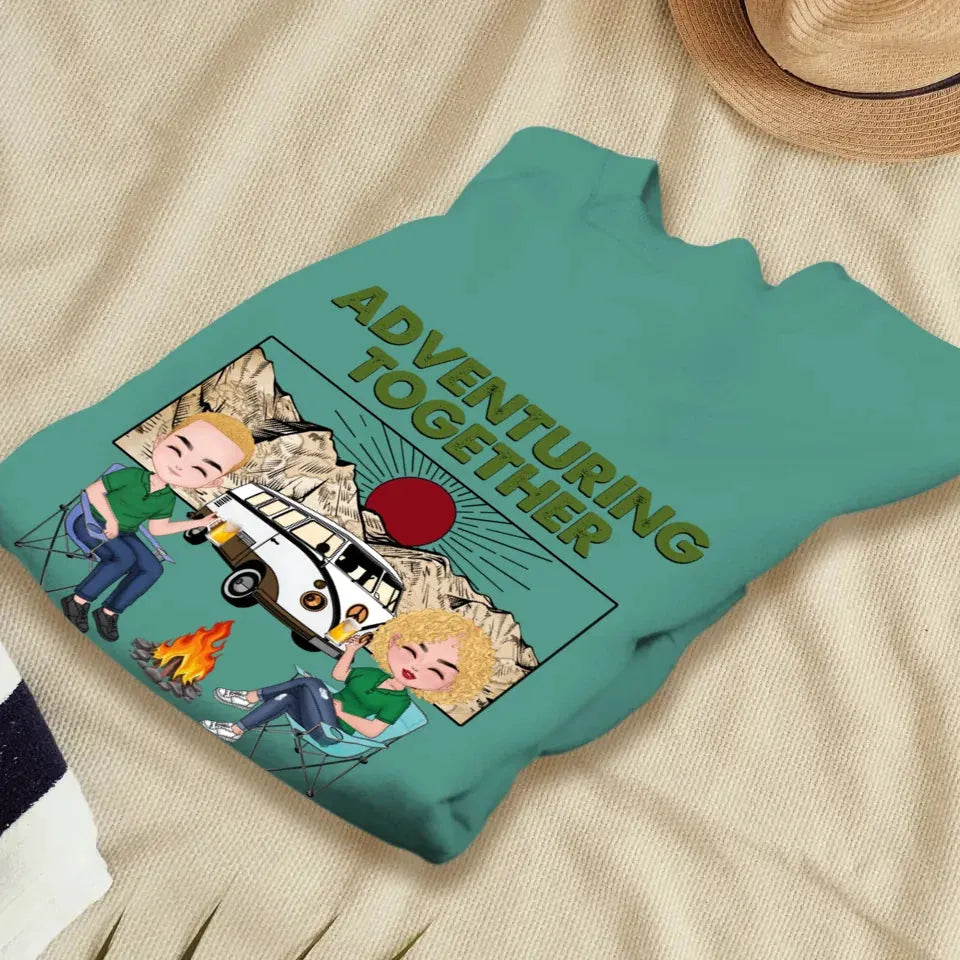 Adventuring Together - Personalized Gifts For Couples - Unisex Sweater