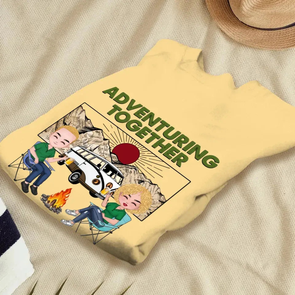 Adventuring Together - Personalized Gifts For Couples - Unisex Sweater