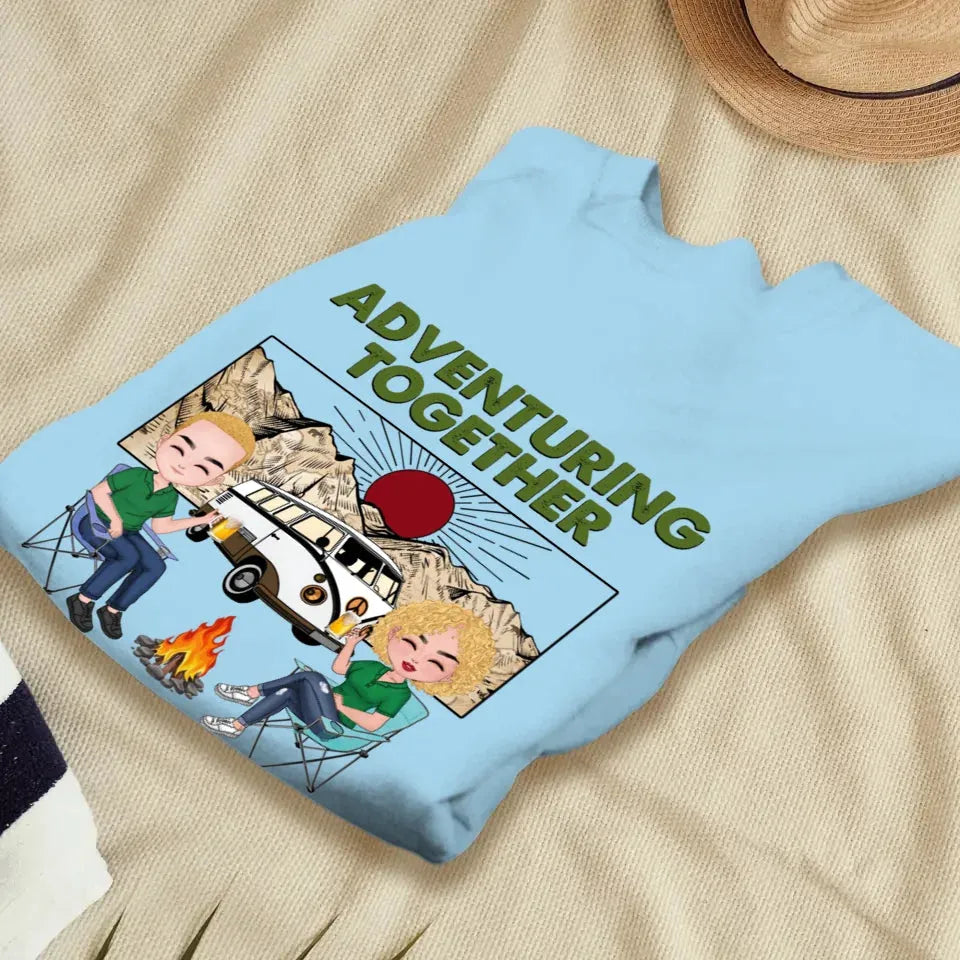 Adventuring Together - Personalized Gifts For Couples - Unisex Sweater