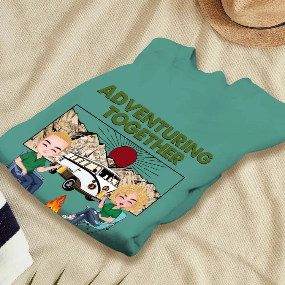 Adventuring Together - Personalized Gifts For Couples - Unisex Sweater