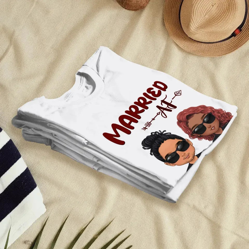 Married AF Couple - Personalized Gifts For Couples - Unisex T-Shirt