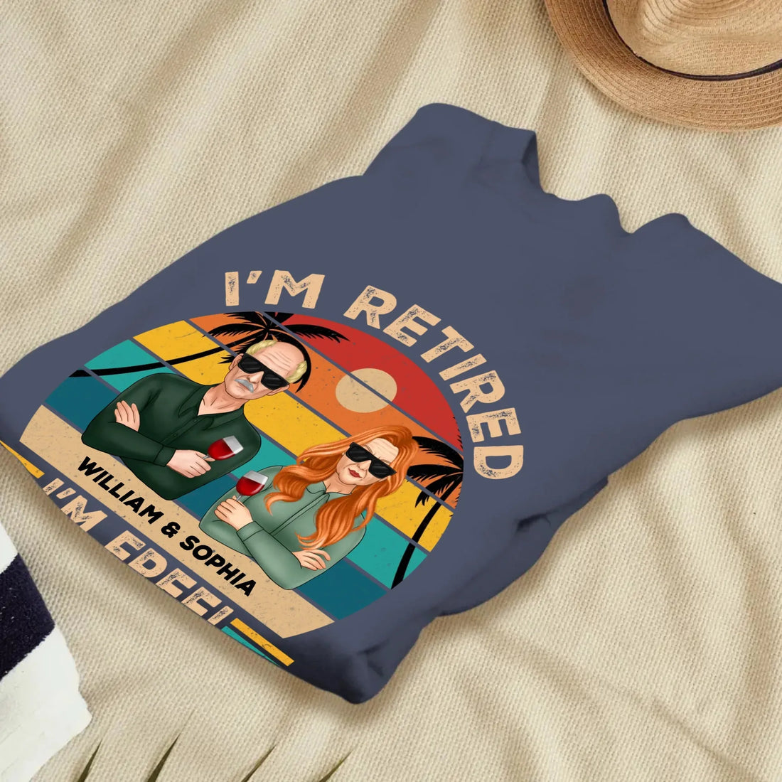 I'm Retired I'm Free To Do What My Wife Tells - Personalized Gifts For Couples - Unisex Sweater