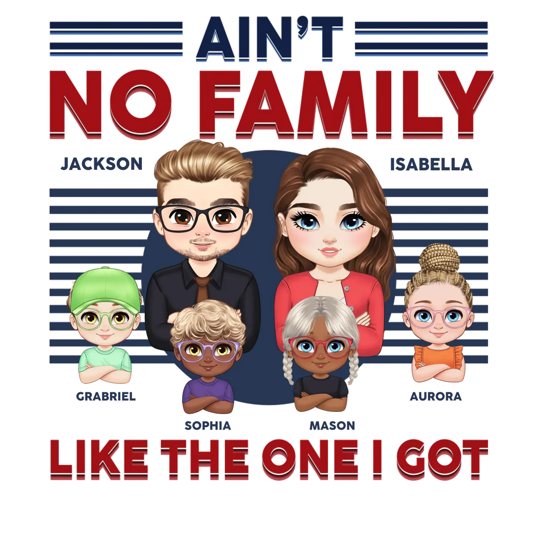 Ain't No Family Like The One I Got - Personalized Gifts For Couples - Unisex Sweater