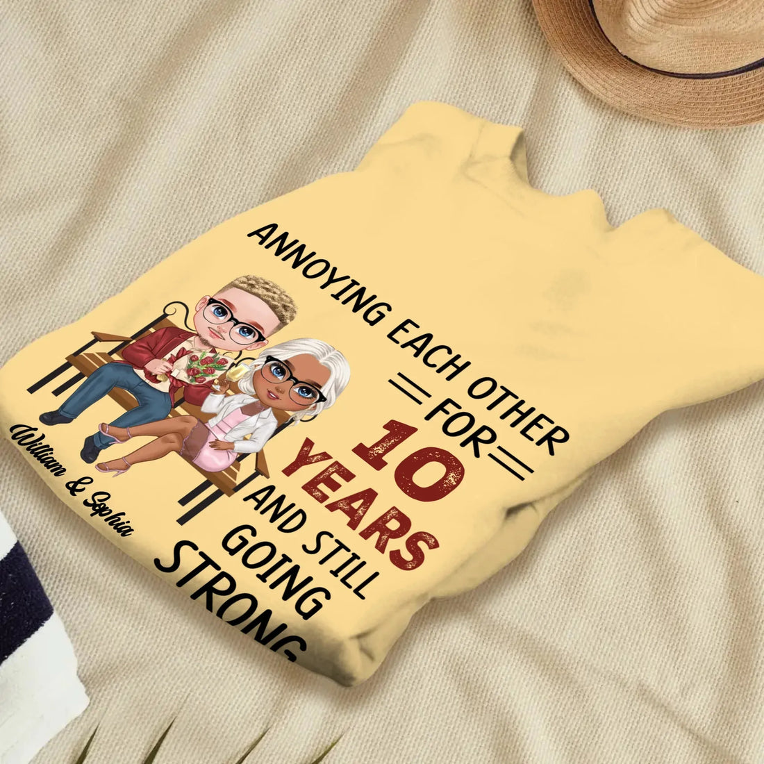 Annoying Each Other For Years And Still For Couples - Personalized Gifts For Couples - Unisex Sweater