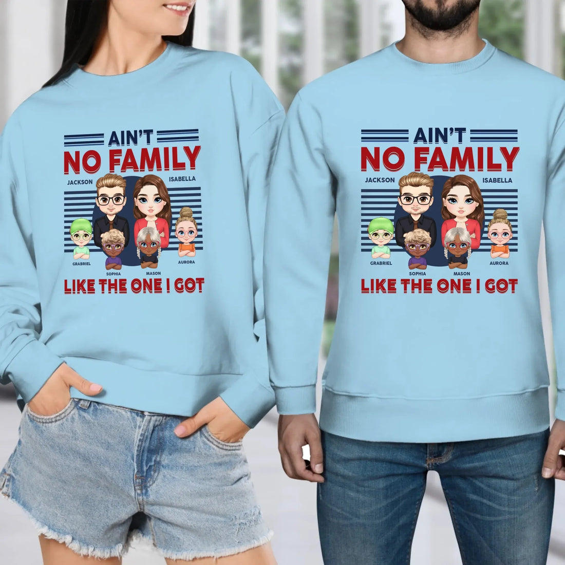 Ain't No Family Like The One I Got - Personalized Gifts For Couples - Unisex Sweater