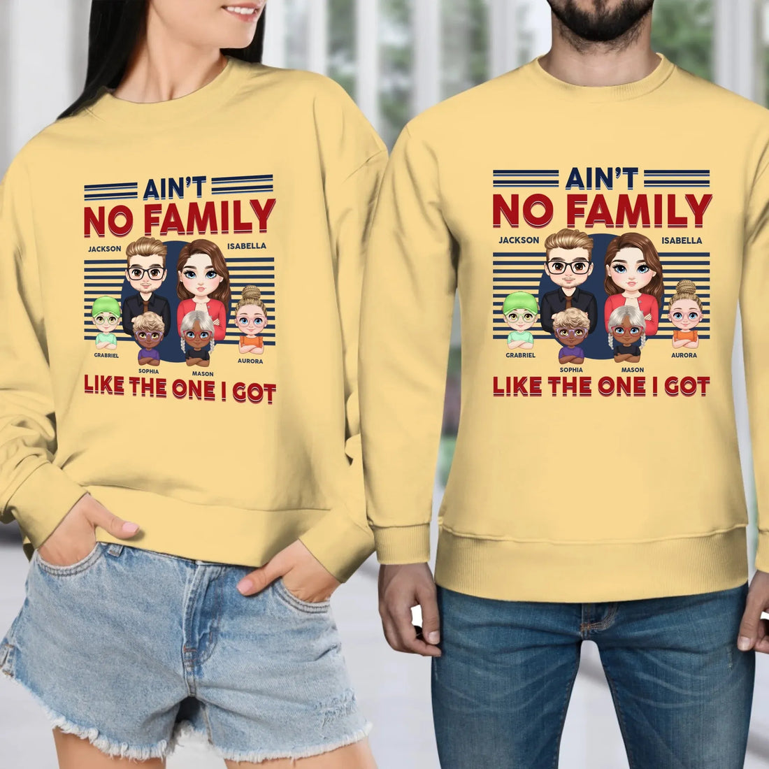 Ain't No Family Like The One I Got - Personalized Gifts For Couples - Unisex Sweater