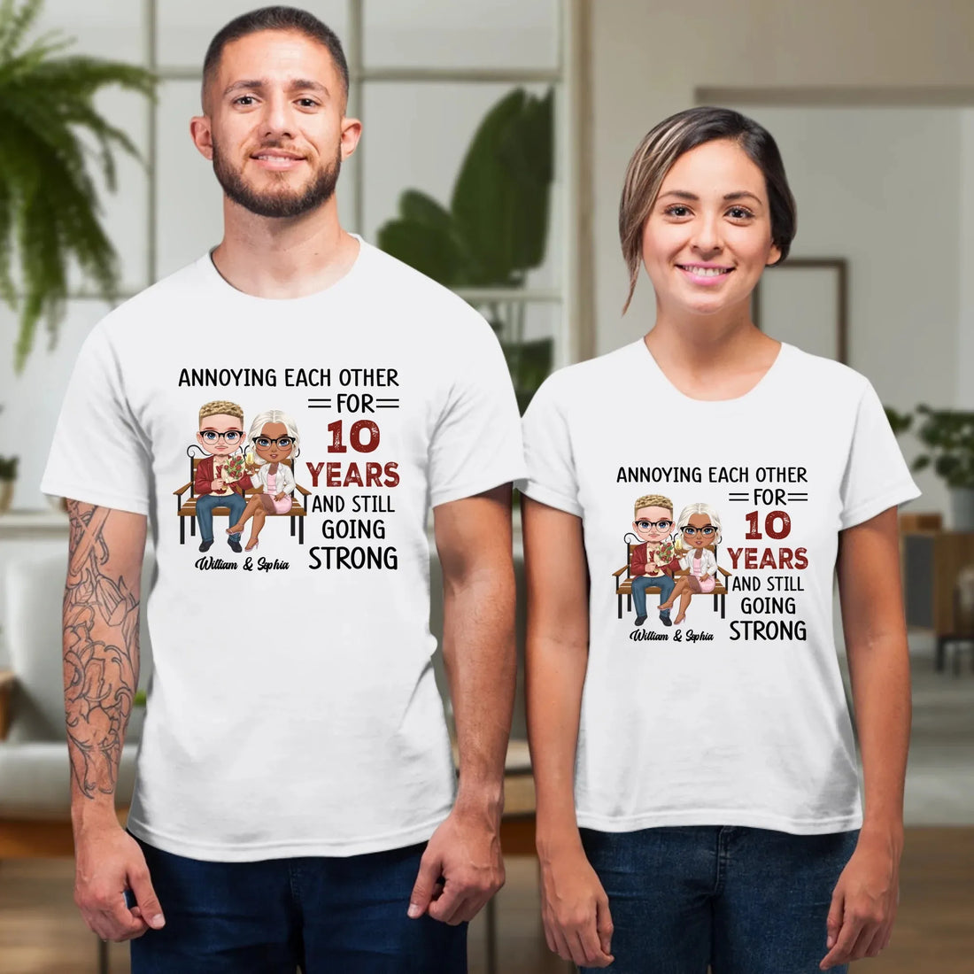 Annoying Each Other For Years And Still For Couples - Personalized Gifts For Couples - Unisex T-Shirt