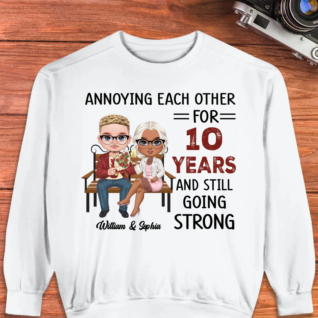 Annoying Each Other For Years And Still For Couples - Personalized Gifts For Couples - Unisex Sweater