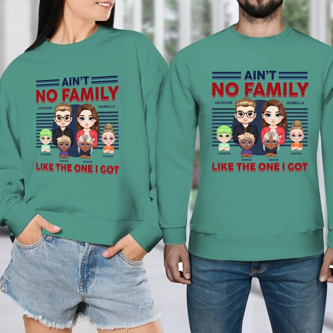 Ain't No Family Like The One I Got - Personalized Gifts For Couples - Unisex Sweater