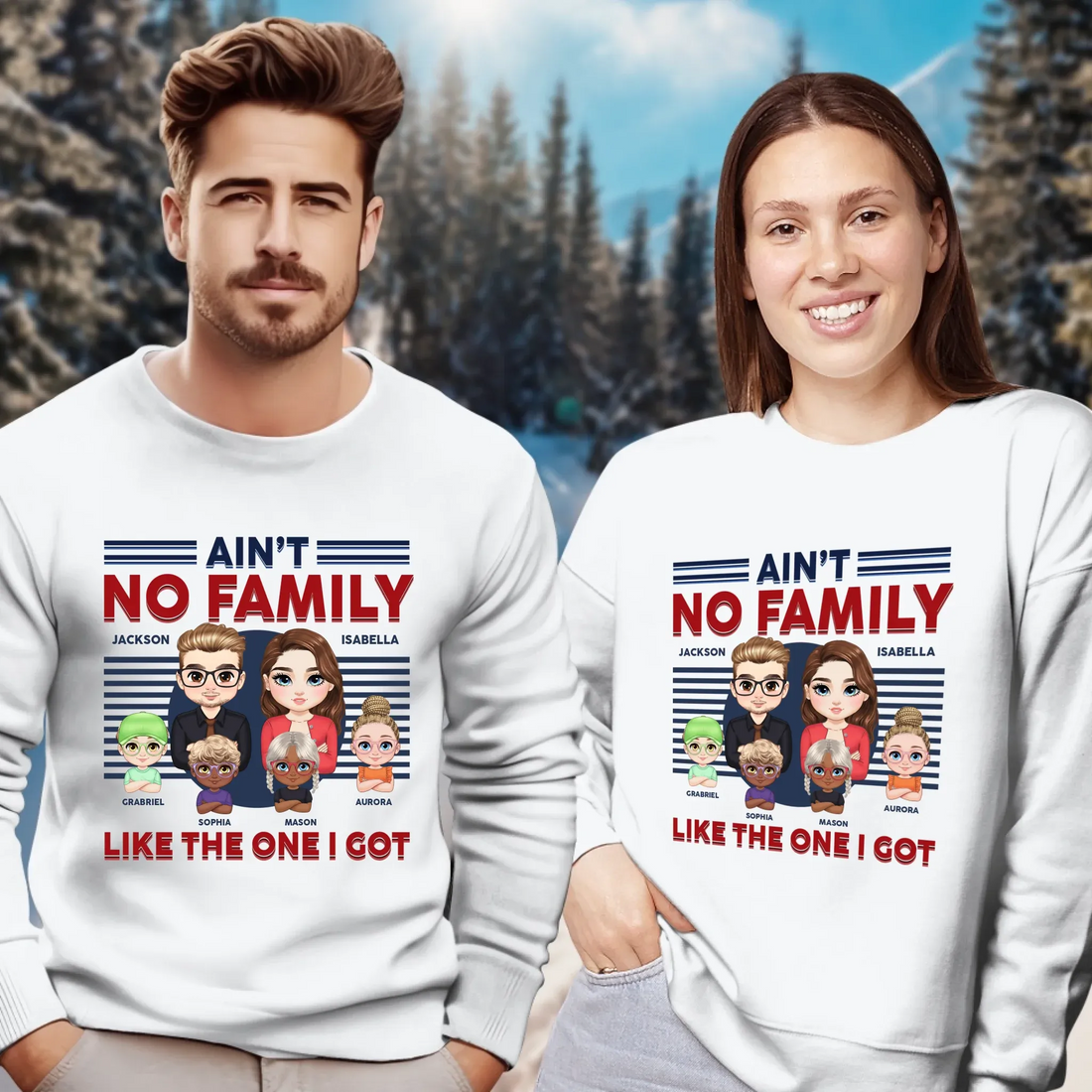 Ain't No Family Like The One I Got - Personalized Gifts For Couples - Unisex Sweater