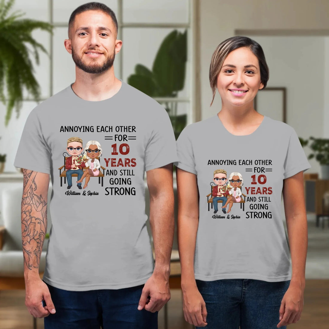 Annoying Each Other For Years And Still For Couples - Personalized Gifts For Couples - Unisex T-Shirt