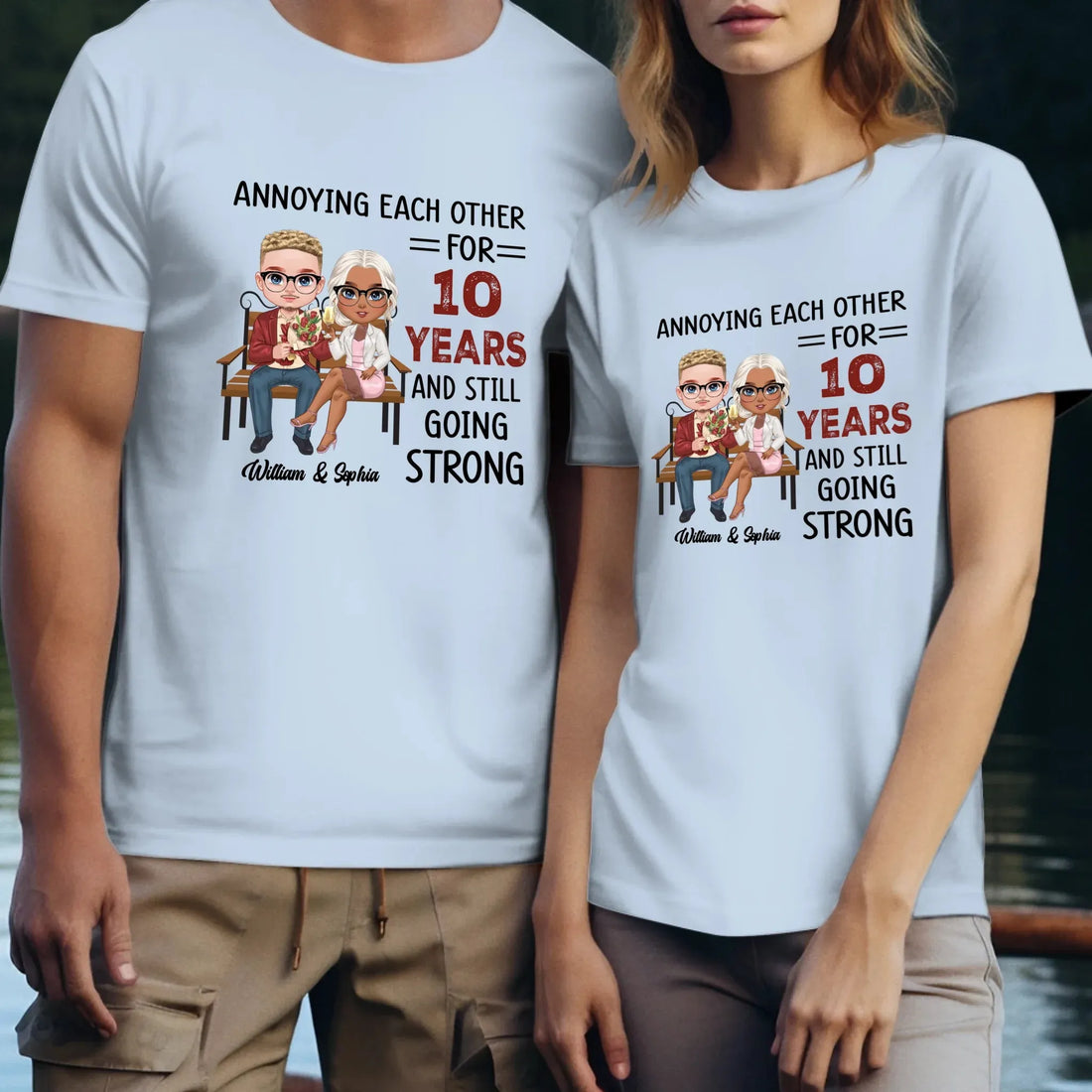 Annoying Each Other For Years And Still For Couples - Personalized Gifts For Couples - Unisex T-Shirt