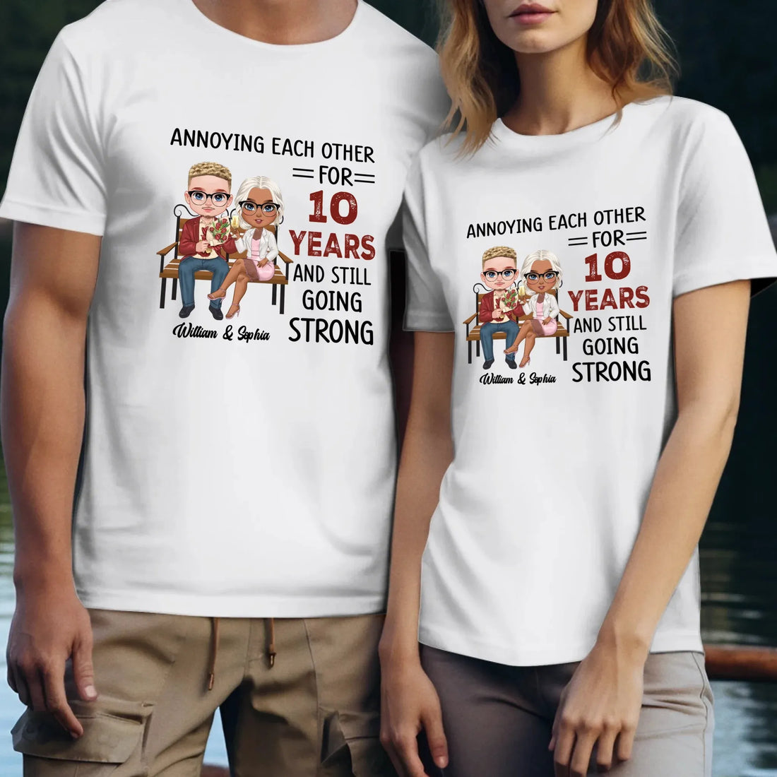 Annoying Each Other For Years And Still For Couples - Personalized Gifts For Couples - Unisex T-Shirt