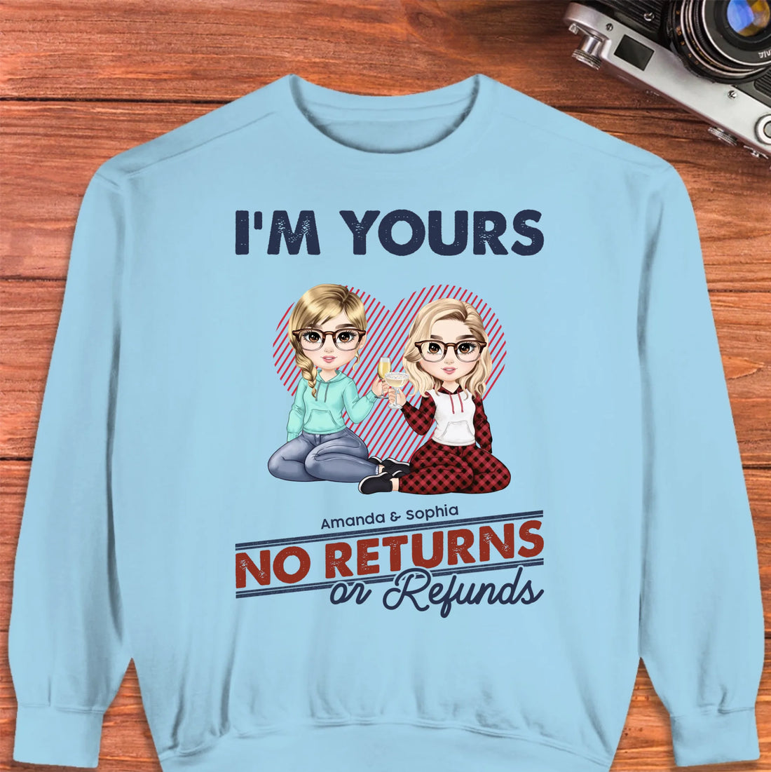 I'm Yours No Returns Loving Gift - Personalized Gifts For Couples - Unisex Sweater