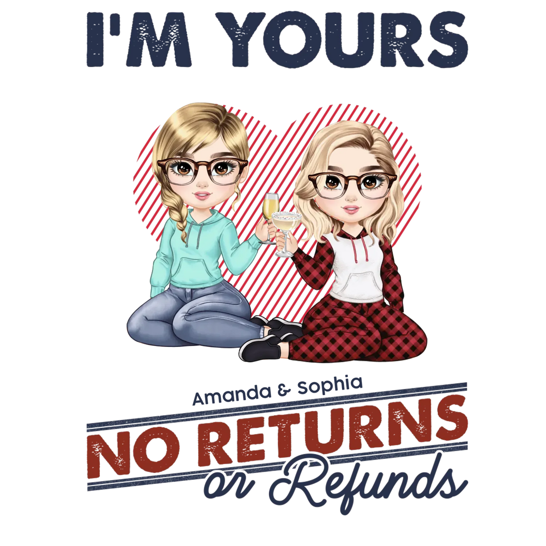 I'm Yours No Returns Loving Gift - Personalized Gifts For Couples - Unisex Sweater