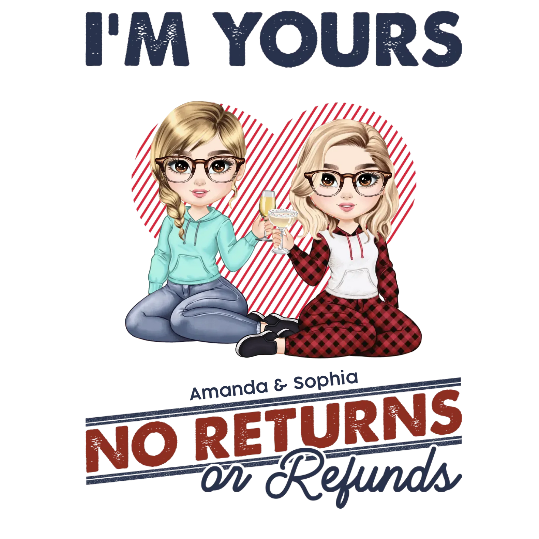 I'm Yours No Returns Loving Gift - Personalized Gifts For Couples - Unisex Sweater