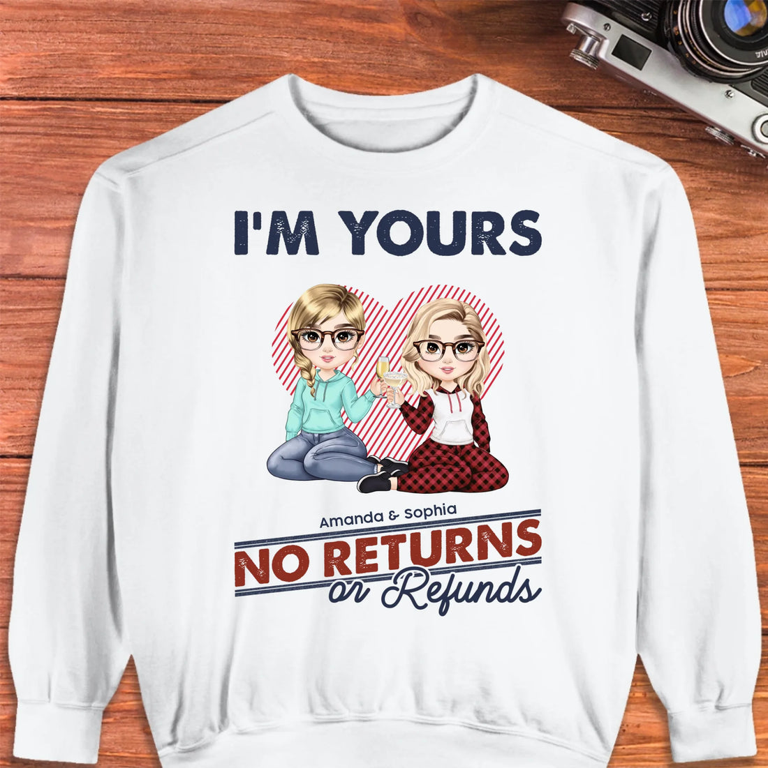 I'm Yours No Returns Loving Gift - Personalized Gifts For Couples - Unisex Sweater