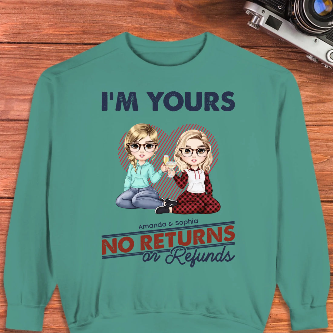 I'm Yours No Returns Loving Gift - Personalized Gifts For Couples - Unisex Sweater