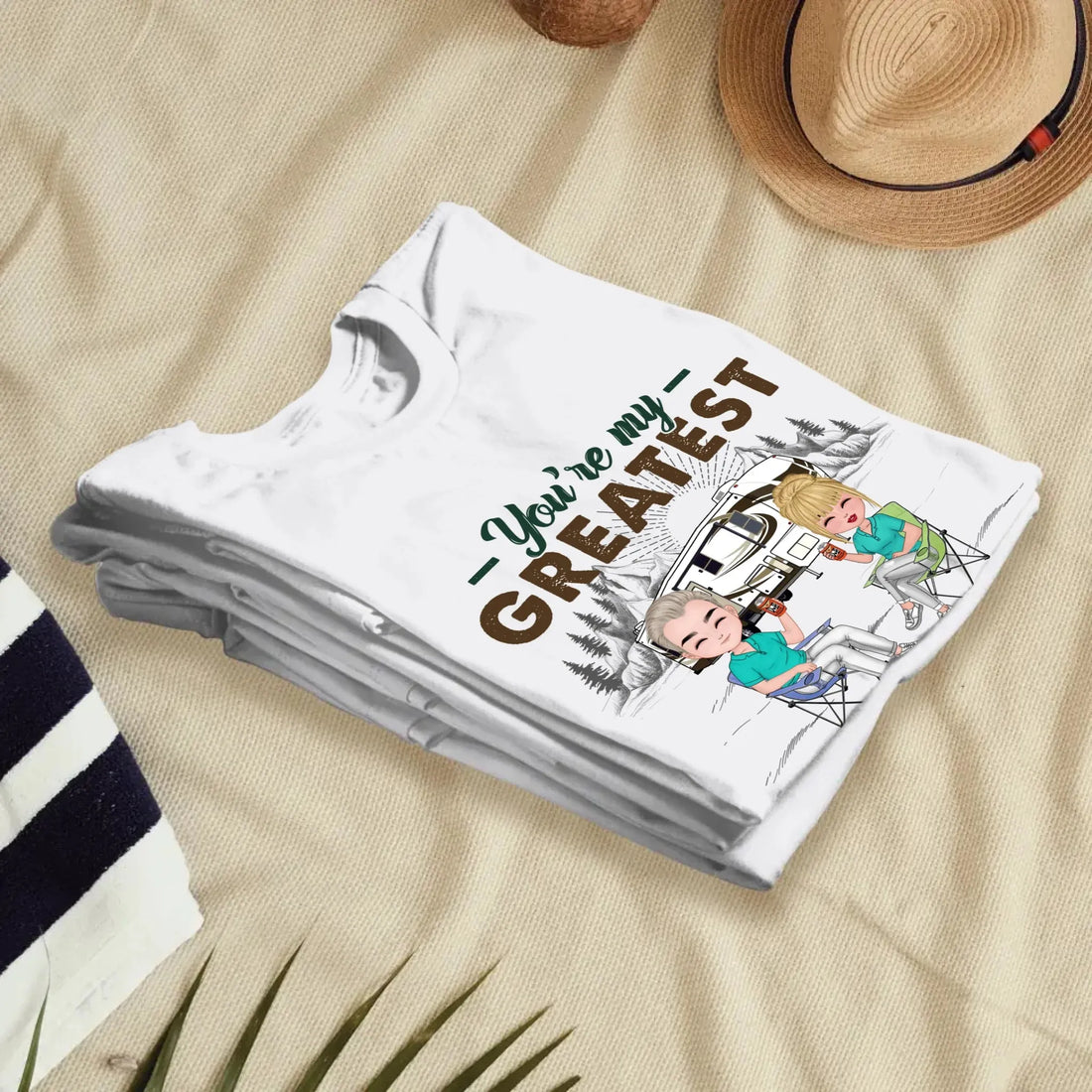 Camping Couple You're My Greatest Adventure - Personalized Gifts For Couples - Unisex T-Shirt