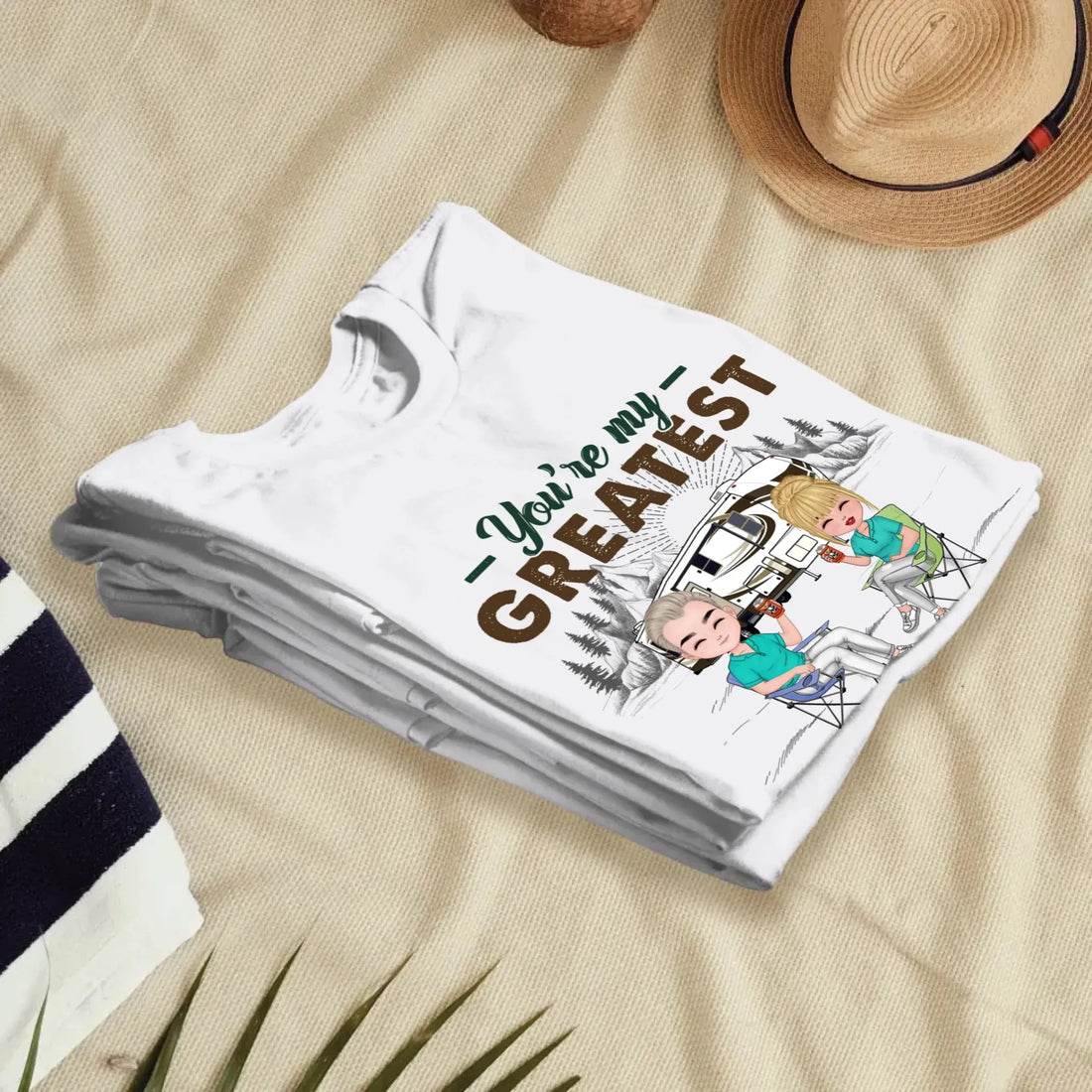 Camping Couple You're My Greatest Adventure - Personalized Gifts For Couples - Unisex T-Shirt