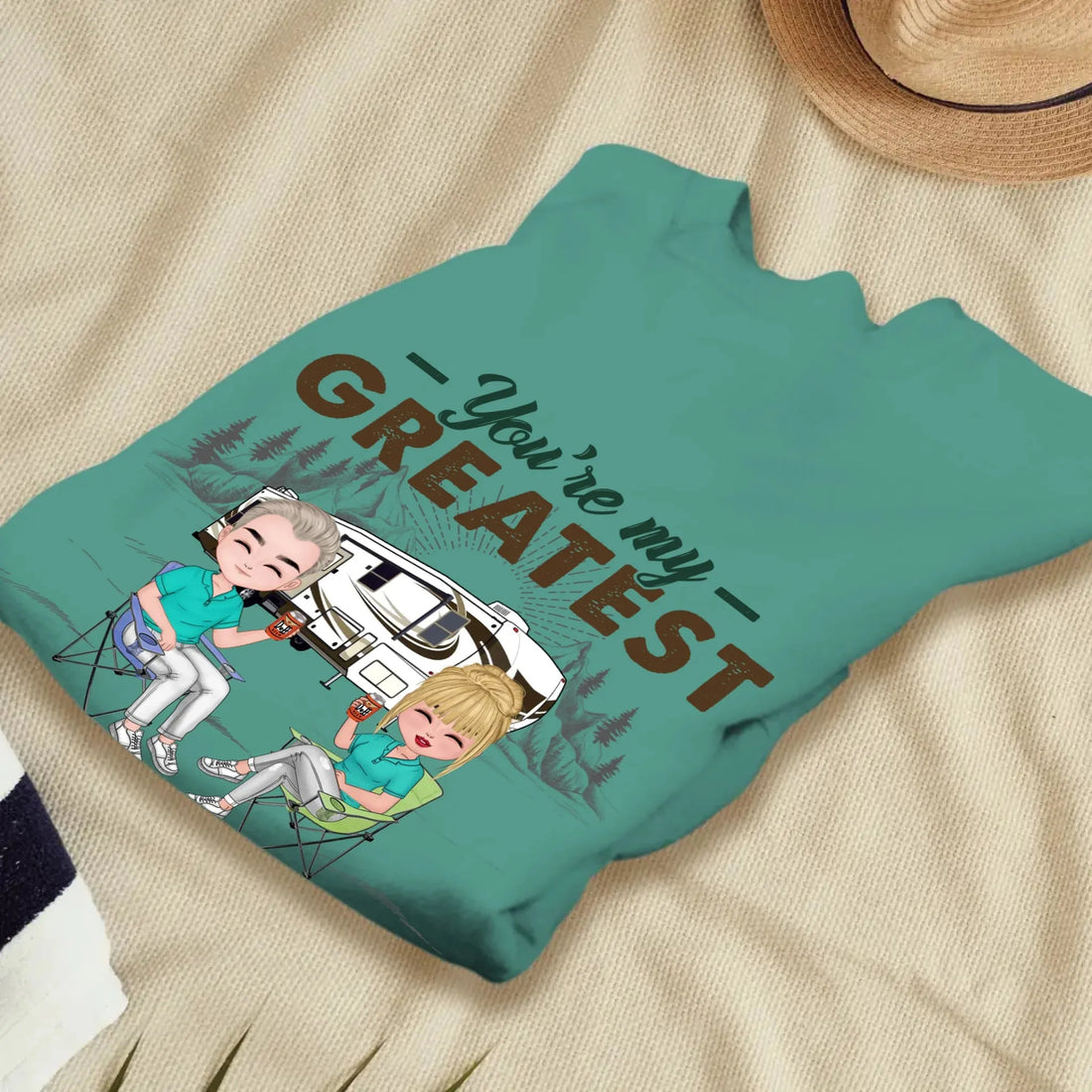 Camping Couple You're My Greatest Adventure - Personalized Gifts For Couples - Unisex Sweater