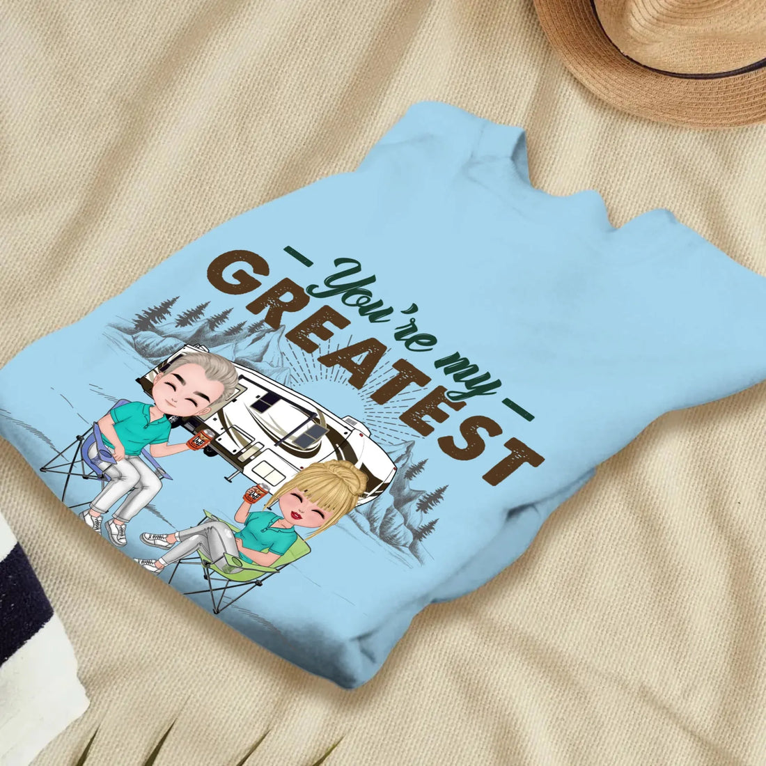 Camping Couple You're My Greatest Adventure - Personalized Gifts For Couples - Unisex Sweater