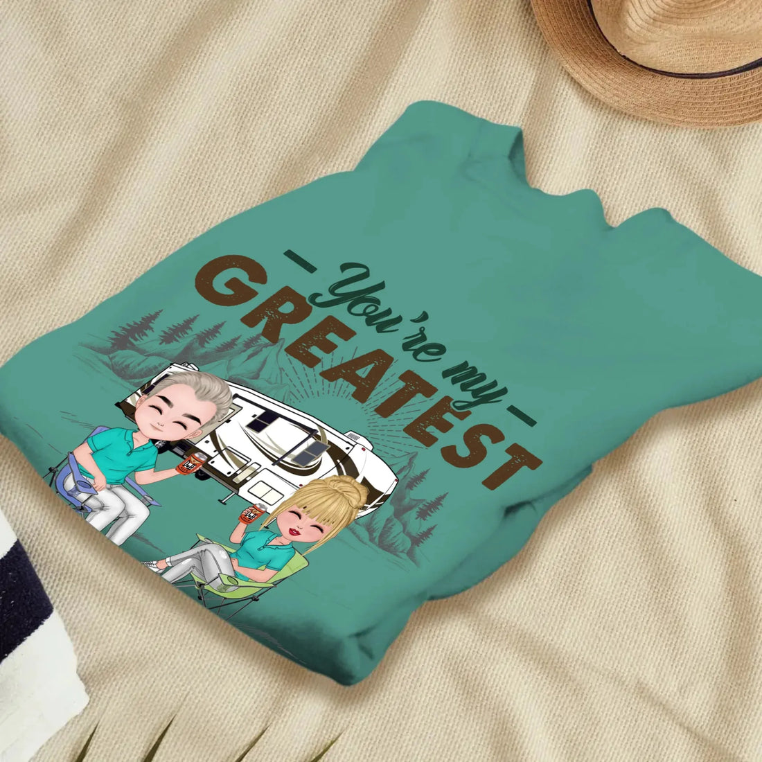 Camping Couple You're My Greatest Adventure - Personalized Gifts For Couples - Unisex Sweater