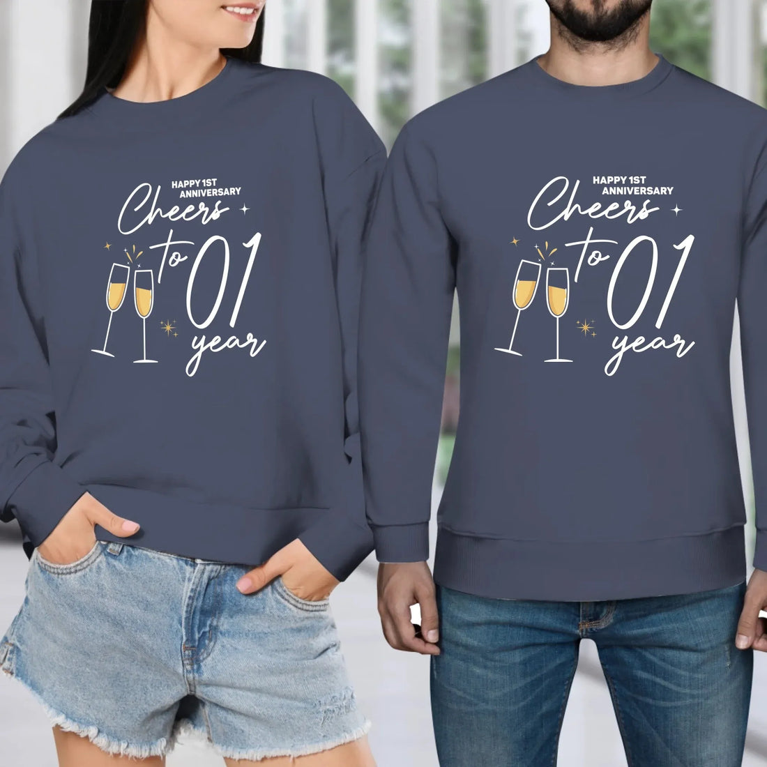 Cheers To Those Years- Personalized Gifts For Couples - Unisex Sweater